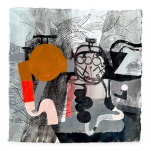 Técnica mixta sobre papel del reconocido artista chileno Samy Benmayor.