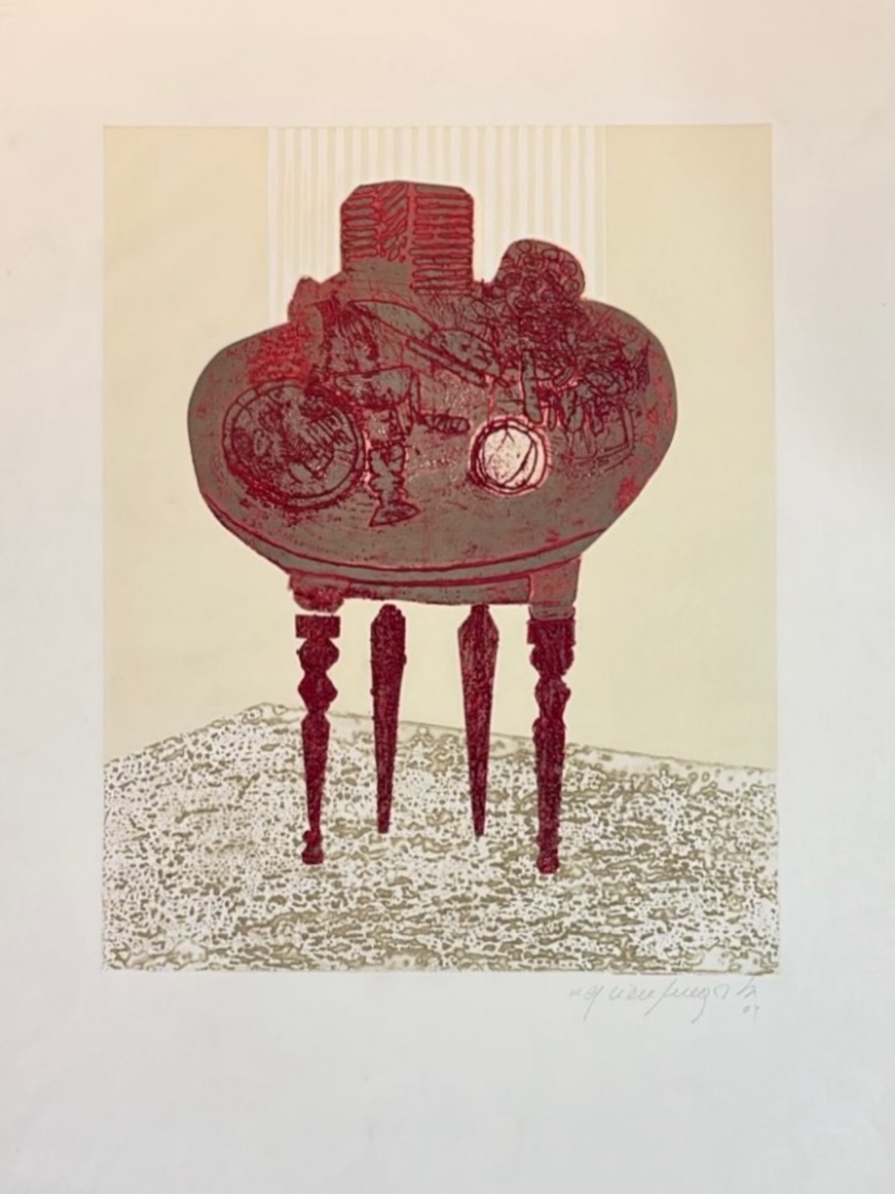 Aguafuerte de Gonzalo Cienfuegos en Galería Riel