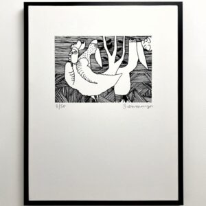 Serigrafía del artista chileno Samy Benmayor.