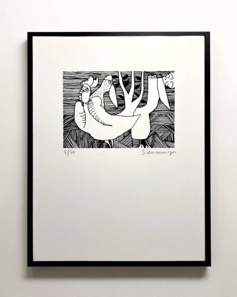 Serigrafía del artista chileno Samy Benmayor.